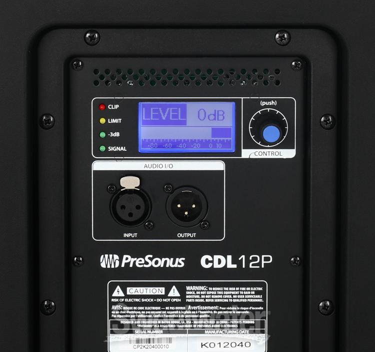 PreSonus CDL12P Two-Way 12" 1000W Powered Constant Directivity Sound Reinforcement Loudspeaker