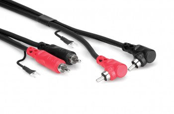 Hosa Stereo Interconnect Dual RCA to RCA with Ground CRA-201DJ, 1m