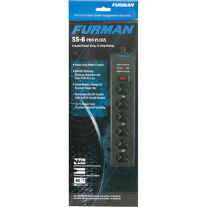 Furman Pro Plug 6-Outlet Power Strip with Surge Protection SS-6
