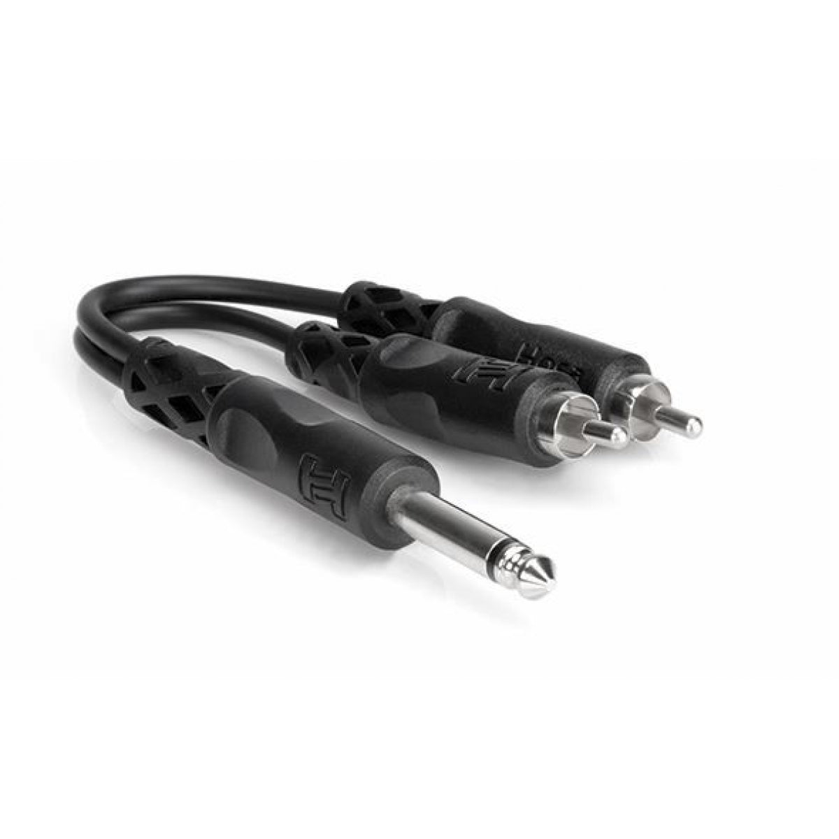 Hosa 1/4in TS to Dual RCA Y Cable YPR-124