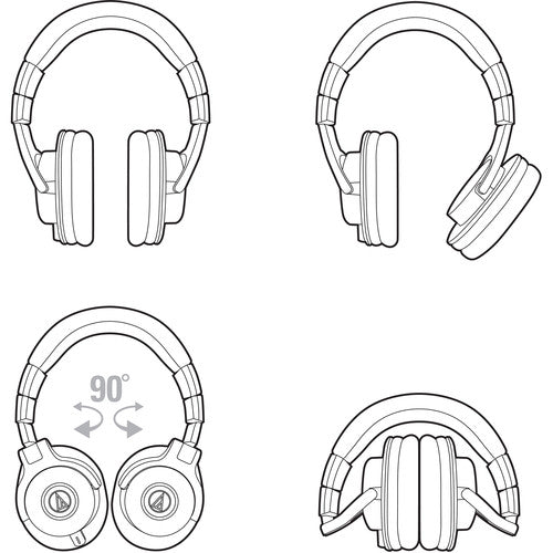 Audio-Technica ATH-M40x Closed-Back Monitor Headphones